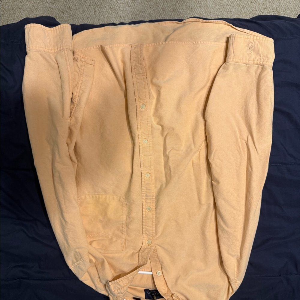 Bill Blass Peach Casual Button Down Shirt